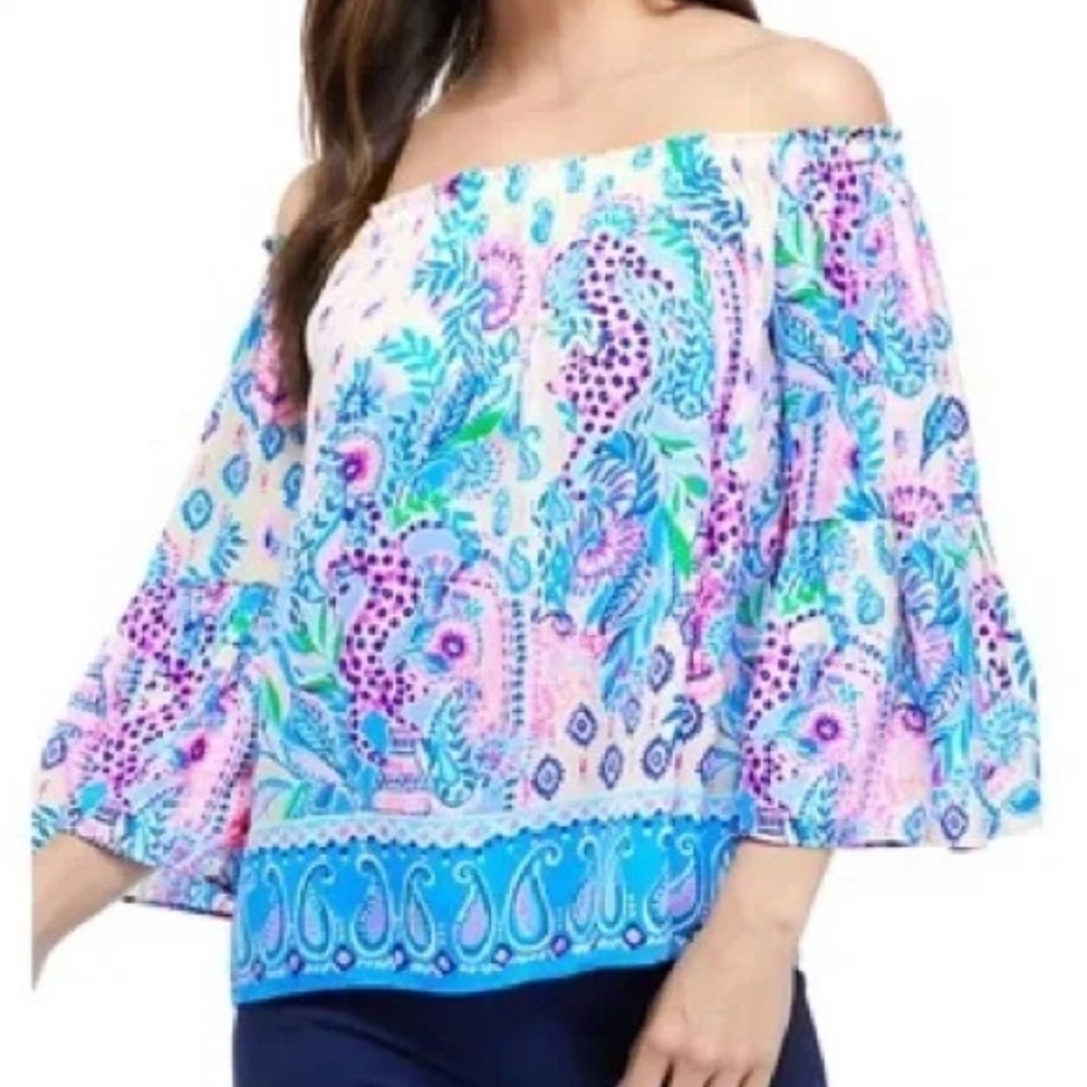 Lilly Pulitzer Nevie Top Blouse